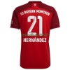Maillot de Supporter FC Bayern Munich Lucas Hernandez 21 Domicile 2021-22 Pour Homme